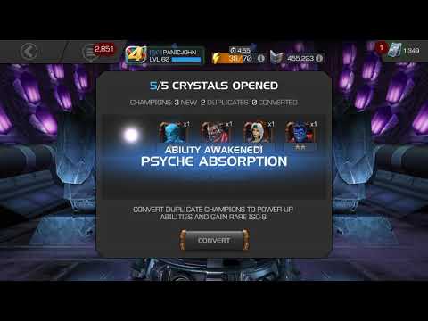 MCOC crystal opening