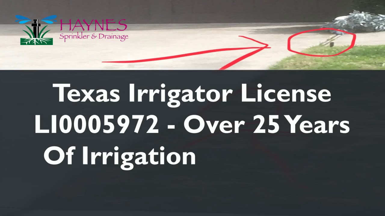 Residential And Commercial Irrigation And Sprinkler Repair Contractors Plano TX