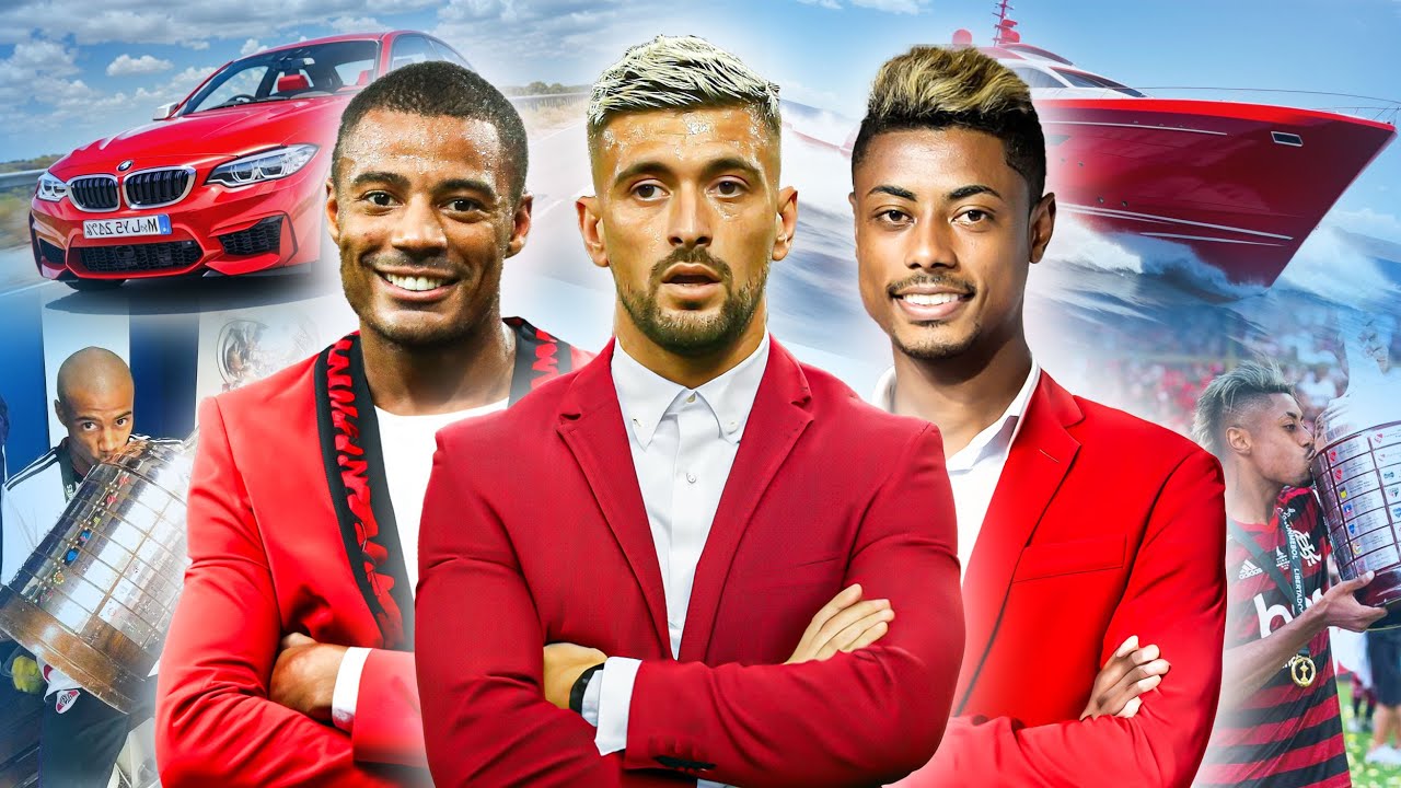 QUEM GANHA MAIS? Descubra a FORTUNA dos jogadores do FLAMENGO - ARRASCAETA DE LA CRUZ BRUNO HENRIQUE