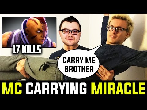 Mind Control Carrying Miracle - And Miracle Supporting Mind Control 7.21d Dota 2