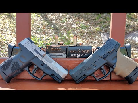 Subcompacts - 9mm+P VS .40 S&W - Speer Gold Dot - Ballistic Test