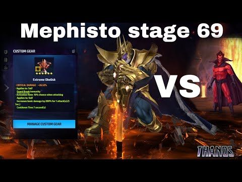 MFF Thanos vs Mephisto WBL STAGE 69 WITH OBELISK 😁