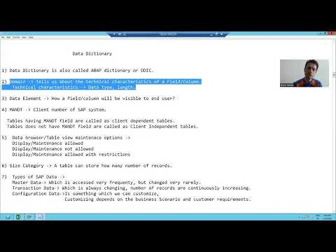 1 - ABAP Dictionary - Introduction to Domain and Data Element