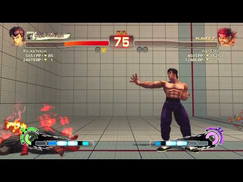SSFIVAE:  Fei-long (Ryukichikun) vs. Evil Ryu (inaba360) HD
