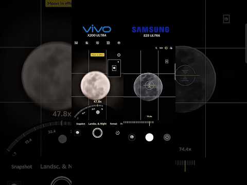 Vivo X200 Ultra vs S25 Ultra MOON Zoom Test🔥💥 - Whose MOON Is BETTER❓, #shorts