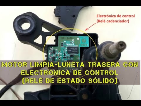 Conexionado de limpialuneta trasera con electrónica de control
