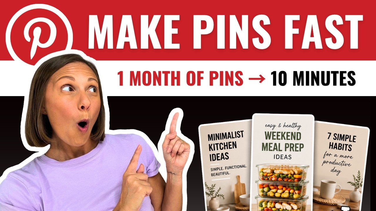Create a Month of Pinterest Pins in Minutes (New AI Tools) thumbnail