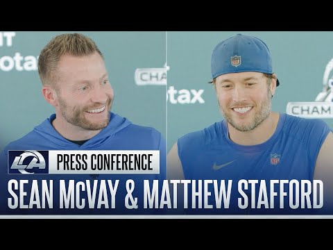 Sean McVay & Matthew Stafford On Sunday's High-Stakes Matchup, Staying Present & Team Mindset