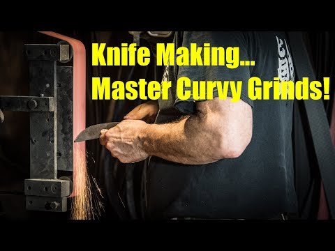 Knifemaking:  Master Curvy Grinds!  Belt Grinder Tips