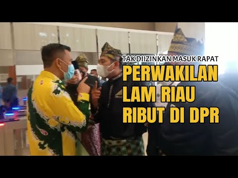 Puluhan Perwakilan LAM Riau Ngamuk Gara-gara Tidak Diizinkan Ikut Rapat Panja Migas DPR RI