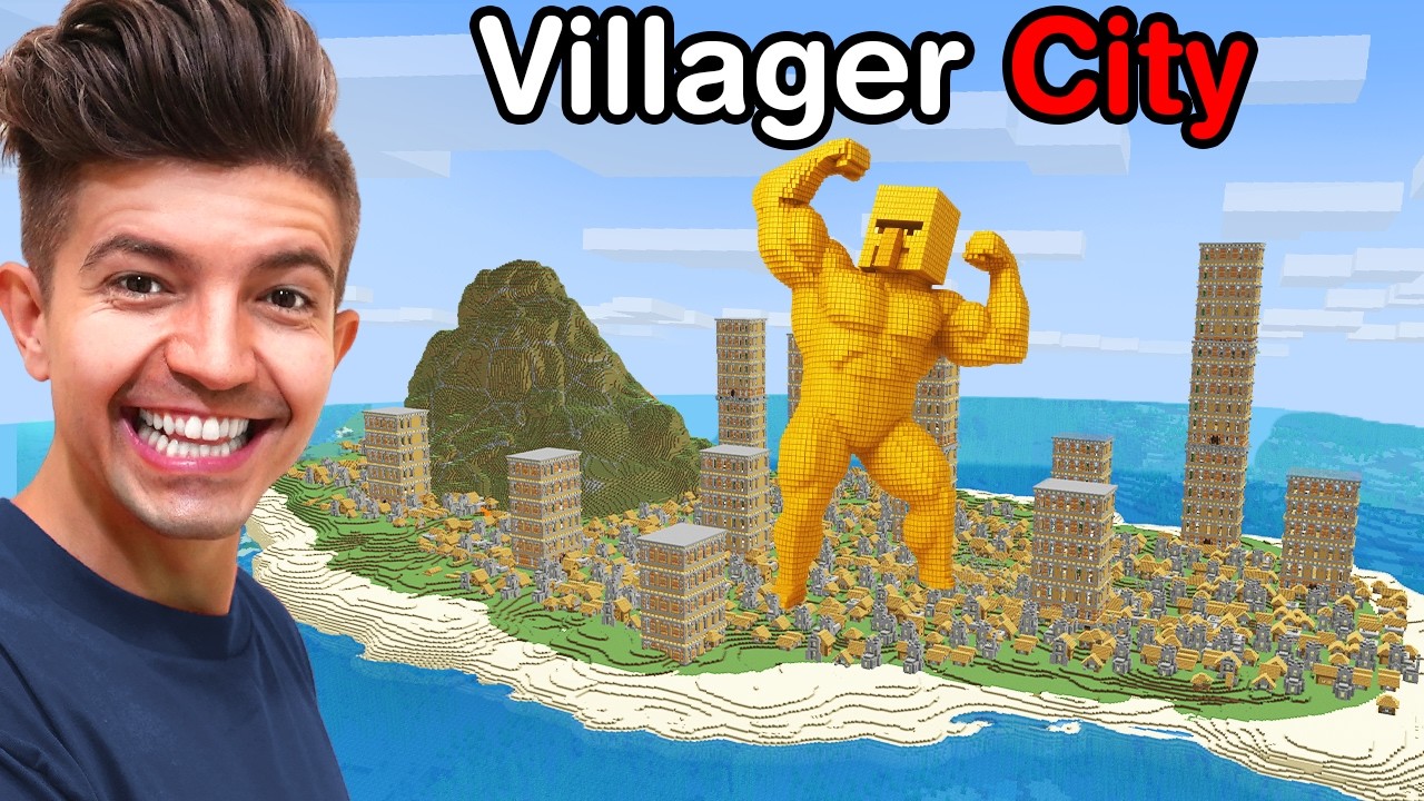 I Found Villager City In Minecraft