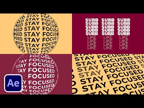 4 Kinetic Typography 2020 Techniques in After Effects | Tutorial