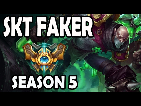 SKT T1 Faker Singed vs Jayce TOP Ranked Challenger Korea