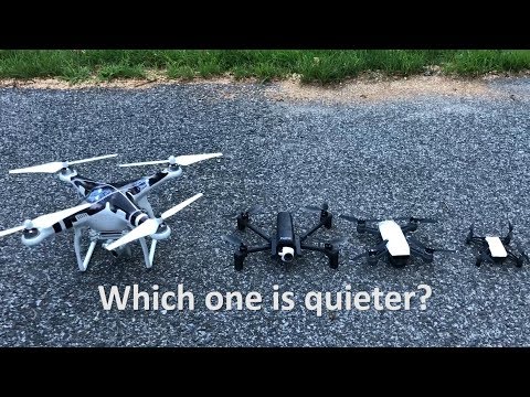 Which Drone is Quieter: DJI Phantom 2, DJI Spark, DJI Tello, or the Parrot Anafi