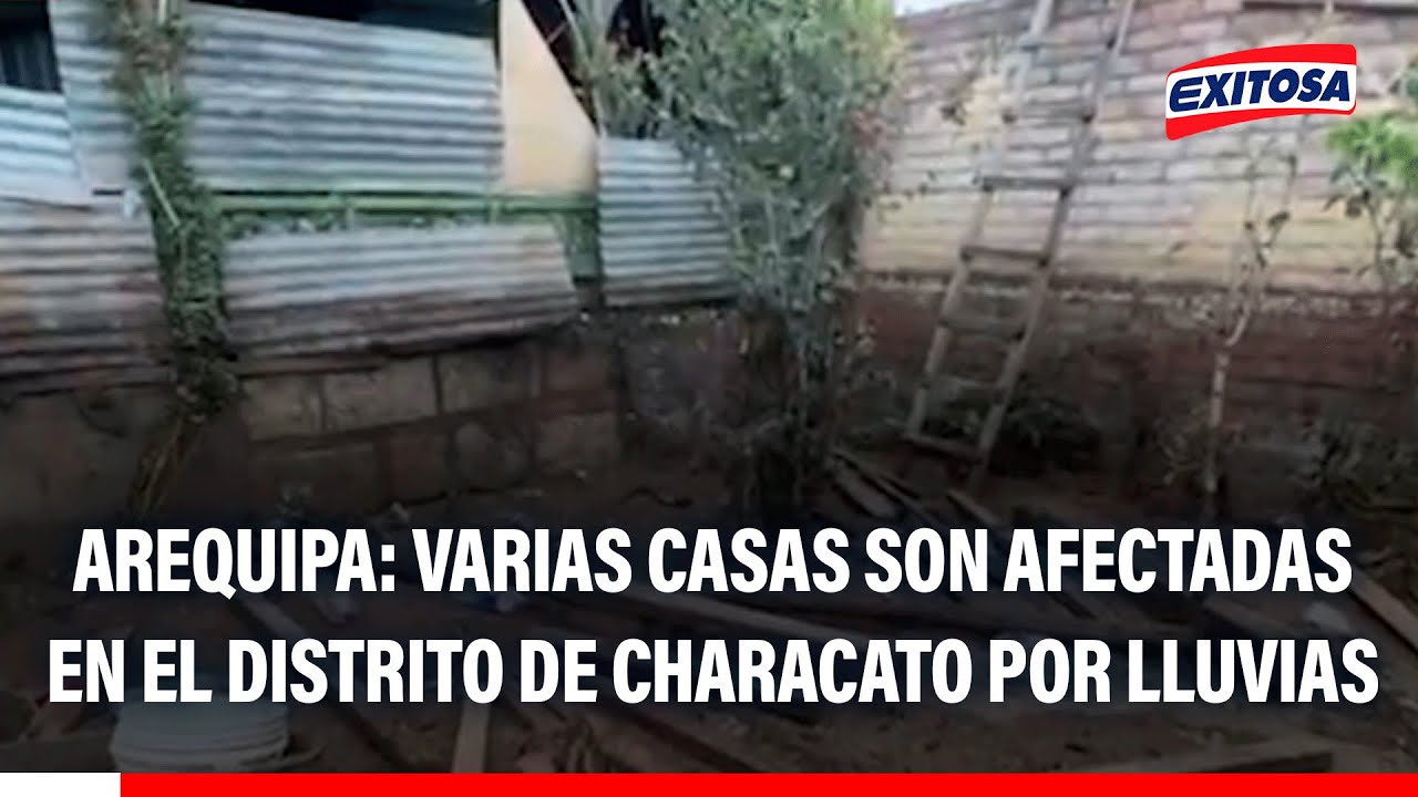 🔴🔵 Arequipa: Varias casas son afectadas en el distrito de Characato por lluvias