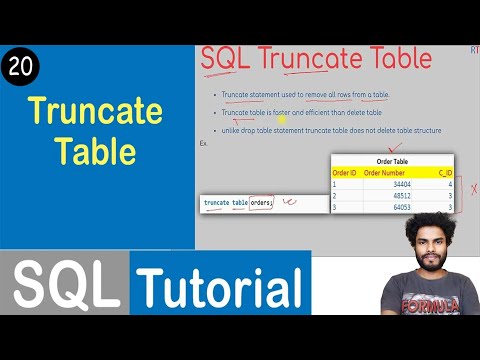 20 Truncate Table Statement In Sql Sql Tutorial