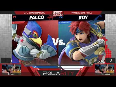 CFL Smackdown Ultimate 210 - Thexan (Marth, Falco) vs Goblin (Roy) - Winners Semis