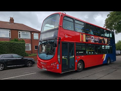 GNE 52 to Gateshead - Go North East 6224 - LX59 CZV