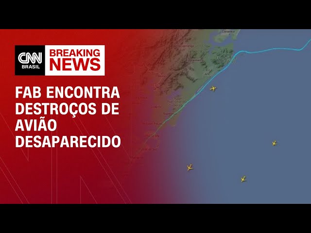 FAB encontra destroços de avião desaparecido em SC | CNN NOVO DIA