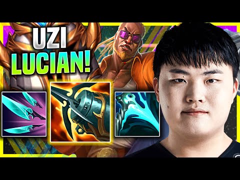 UZI WORLD CLASS LUCIAN WITH NEW ITEMS! - UZI Plays Lucian ADC vs Kai'Sa! | Preseason 11