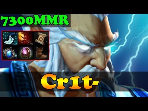 Dota 2 - Cr1t 7300 MMR Plays Zeus Vol 1 - Ranked Match Gameplay!