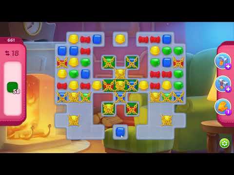 Homescapes level 661 - 18 Moves - No Boosters