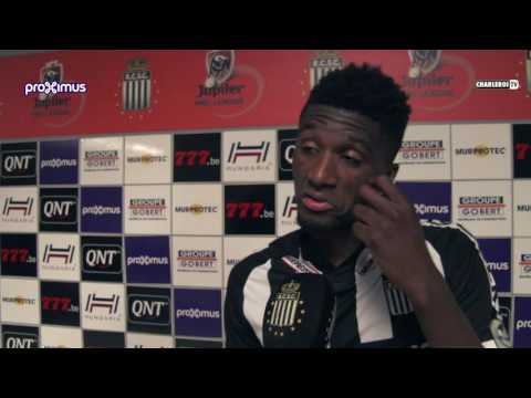 Clinton Mata & Chris Bédia après R.Charleroi S.C - K.V. Ostende