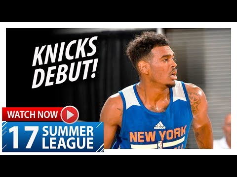 Xavier Rathan-Mayes Full SL Knicks Debut Highlights vs Mavericks (2017.07.01) - 11 Pts, 5 Ast, 4 Reb