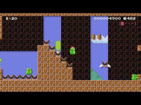 SUPER MARIO MIX ３－２ by つきこ - Super Mario Maker - No Commentary 1bo
