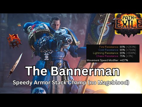 [PoE1] - The Bannerman - "Budget" Armor Stacker - 435% MS - Many Buttons