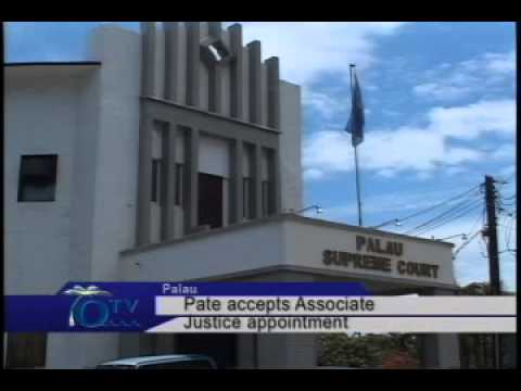 Pate To Serve as Palau's New Associate Justice