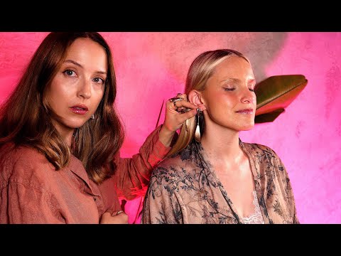 ASMR perfectionist soft boudoir styling ✨ micro robe and hair play adjustments with @TheFernAsmr