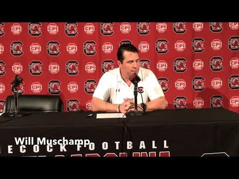 Will Muschamp talks about the Gamecocks win over Akron, Deebo Samuel