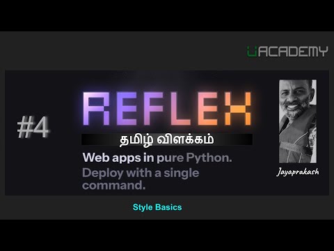 4. Build Full-Stack Web Apps with Python Easily (Reflex Framework) - Tamil
