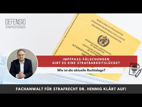 Impfpass fälschen – was passiert, wenn ich meinen Impfausweis gefälscht habe? Strafe & Co | Defensio