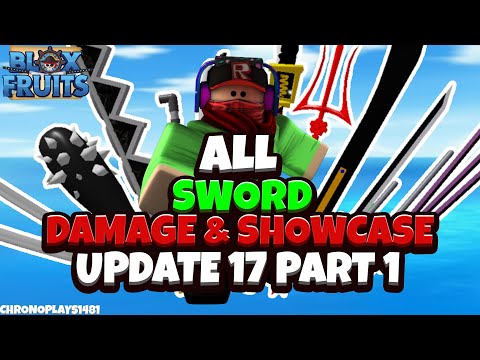 All Sword Damage and Showcase On A 25Mil Player [Update 17 Prt 1/3] - Blox Fruits [Roblox]