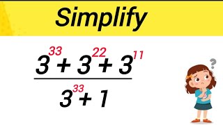 nice math Exponents simplification ll how to simplify...2024