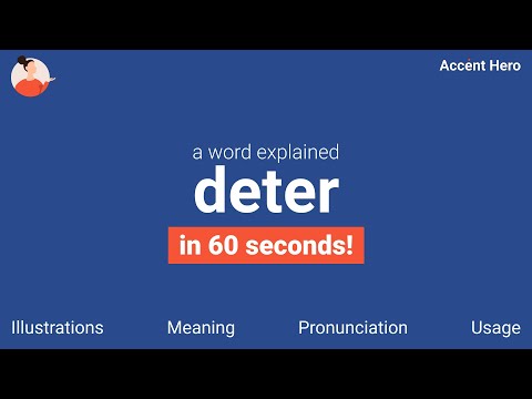 DETER - Meaning and Pronunciation