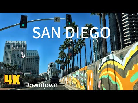Downtown San Diego Streetscape 🚦 | A Relaxing City Drive