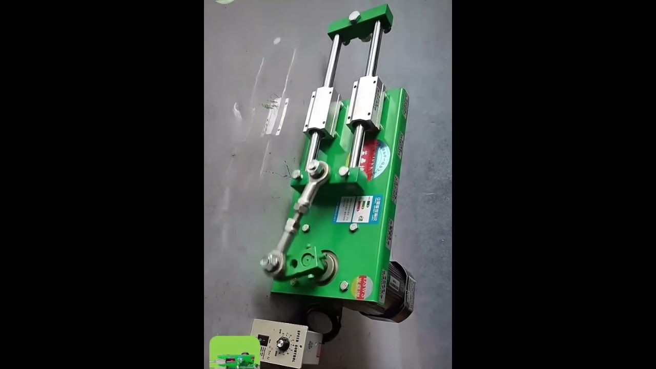 Simple reciprocating mechanism, driven by motor