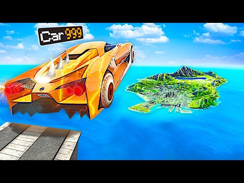 Jumping GOD CARS Across ENTIRE MAP In GTA 5!