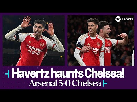 Arsenal 5-0 Chelsea: Kai Havertz haunts former club as Gunners continue title charge 🔴