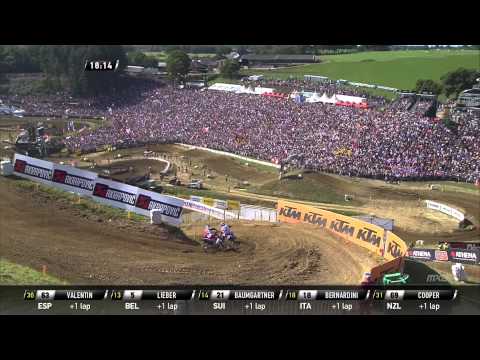 Romain Febvre passes Cooper Webb MXoN Race 2 France 2015