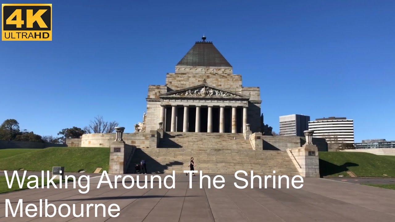 Embark on a walking tour around Shrine of Remembrance.
