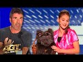 13 Year Old Romanian Girl Ventriloquist Makes A PROMISE To Simon Cowell On AGT All Stars 2023