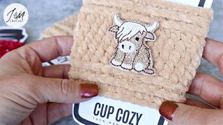 🥤Crochet Cup Cozy tutorial, Quick and Easy crochet gift and market prep projects #crocheting
