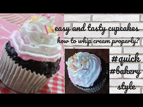 How to whip cream? How to fit a nozzel? Cupcakes decorating ideas