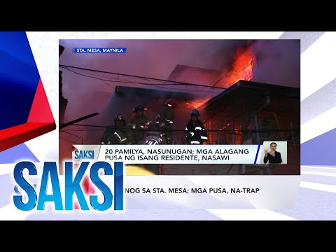 SAKSI Recap: Sunog sa Sta. Mesa; mga pusa, na-trap (Originally aired on May 23, 2024 )
