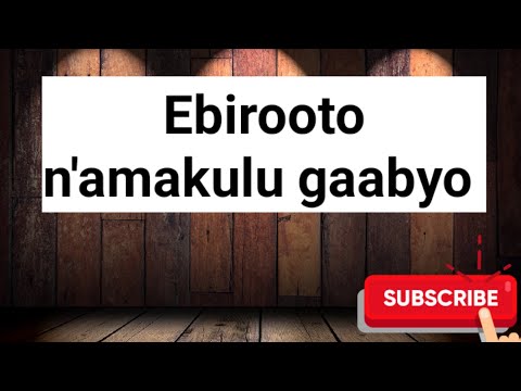 Ebirooto n'amakulu gaabyo tosubwa okuvuunula ebirooto @SSENGABIROOTONEDDAGALA