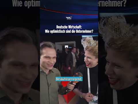 Deutsche Wirtschaft: Wie optimistisch sind die Unternehmer? | heute-show #shorts